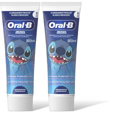 Oral-B Pro junior tandpasta 6-12 jaar 2-pack