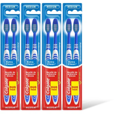Colgate Extra clean medium tandenborstels 4-pack