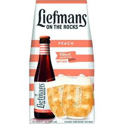 Liefmans On the rocks peach 4-pack