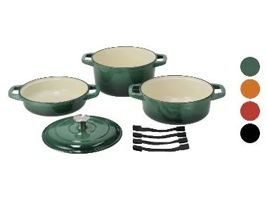 SILVERCREST® Gietijzeren pannenset
