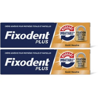 Fixodent Plus kleefpasta dual power 2-pack