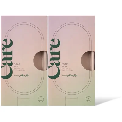 Care Soap tray beige 2-pack
