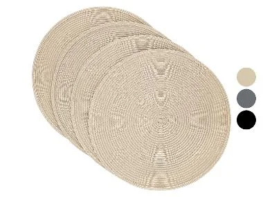 LIVARNO® Set van 4 placemats 38 cm