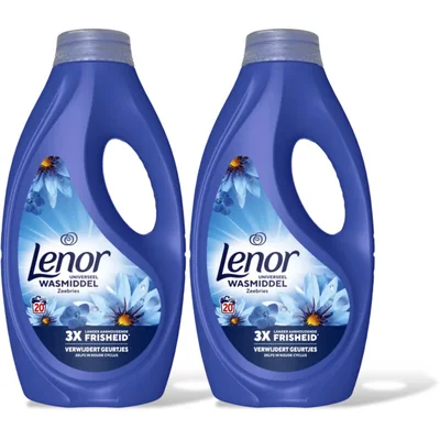 Lenor Vloeibaar wasmiddel zeebries 2-pack