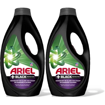 Ariel Vloeibaar+ black wasmiddel 2-pack