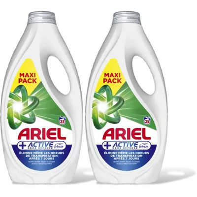 Ariel Vloeibaar+ active wasmiddel 2-pck