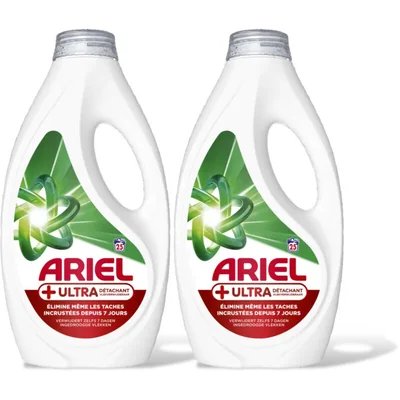Ariel Vloeibaar+ ultra wasmiddel 2-pack