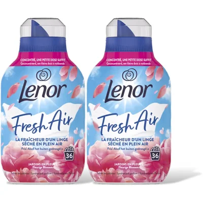 Lenor Fresh air wasverzachtr fleurg bloesm 2pk