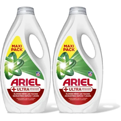 Ariel Vloeibaar+ ultra wasmiddel 2-pck