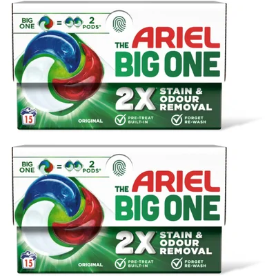 Ariel Pods original the big one wascapsule 2pk