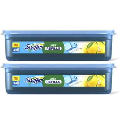 Swiffer Vloerdoekjes vochtig navulling 2-pack