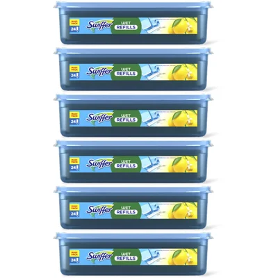 Swiffer Vloerdoekjes vochtig navulling 6-pack