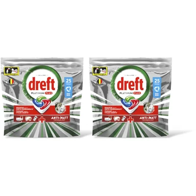 Dreft Platinum plus vaatwastabletten orig 2pk