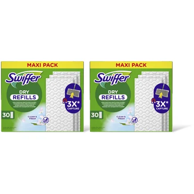 Swiffer Vloerdoekjes droog navulling max pck 2pk