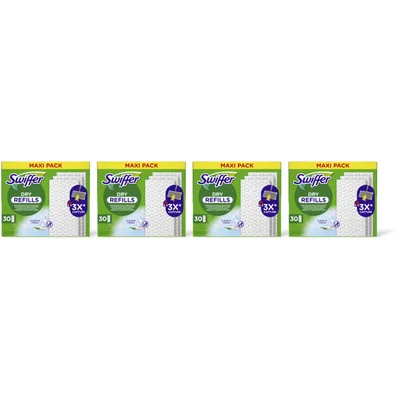 Swiffer Vloerdoekjes droog navulling max pck 4pk