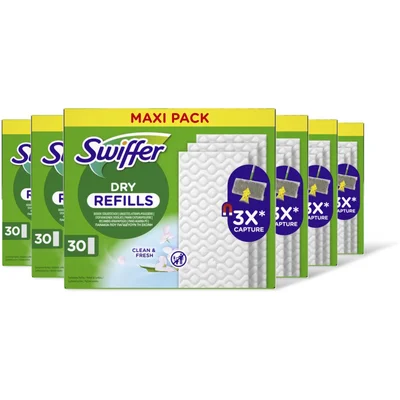 Swiffer Vloerdoekjes droog navulling max pck 6pk