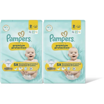 Pampers Premium protection luiers maat 2 2-pack
