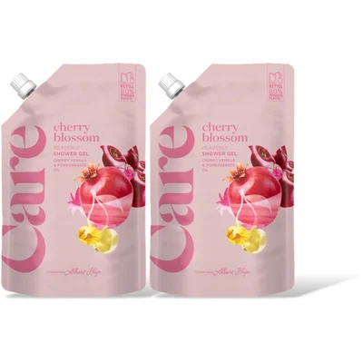 Care Cherry blossom shower gel refill 2-pack