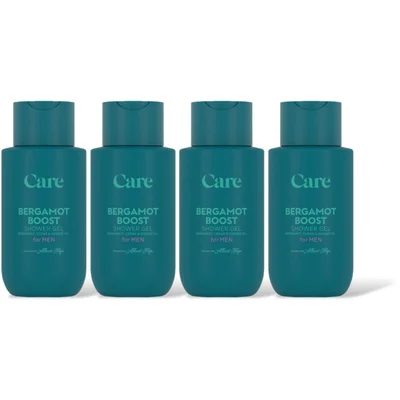 Care Bergamot boost shower gel for men 4-pack