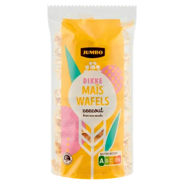 Jumbo Dikke Maïswafels Zeezout 120 g