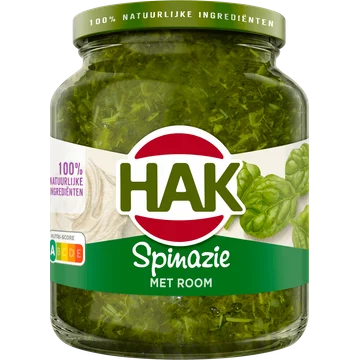 Hak Spinazie met Room Bio 345 g
