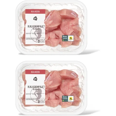 AH Kalkoenfilet blokjes 2-pack