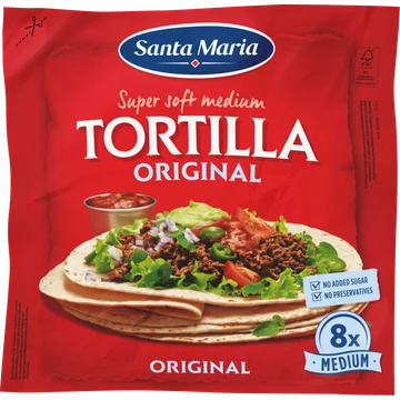 Santa Maria Tortilla Wraps Medium 8 Stuks 320 g