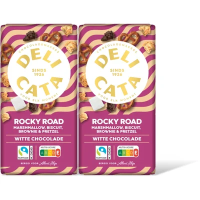 Delicata Reep rocky road witte chocolade 2-pack