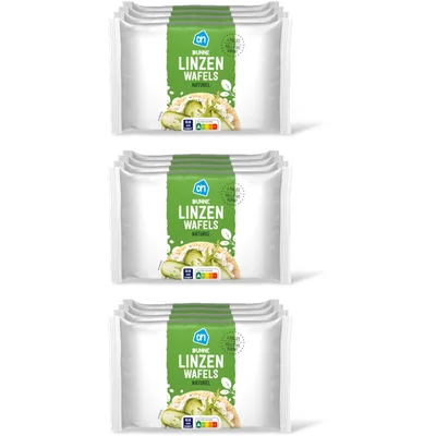 AH Dunne linzenwafels naturel 4-pack 3-pack