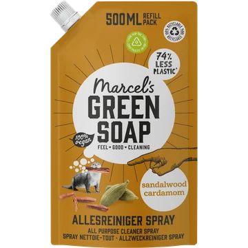 Marcel's Green Soap Allesreiniger Spray Sandalwood Cardamom Refill Pack 500 ml