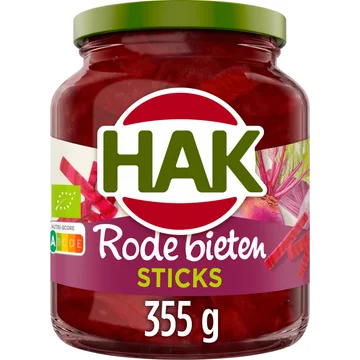 Hak Rode Bieten Sticks Bio 355 g