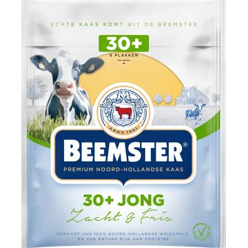 Beemster 30+ Jong Kaas 6 Plakken 0,150 kg