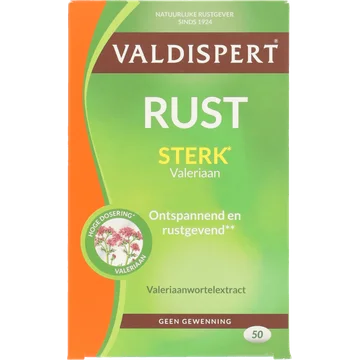 Valdispert Rust extra sterk dragees, 50 stuks 