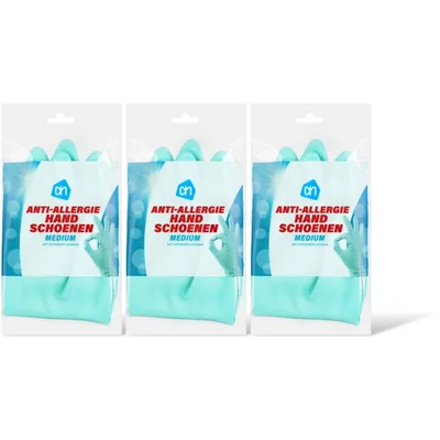 AH Anti-allergie handschoenen M 3-pack