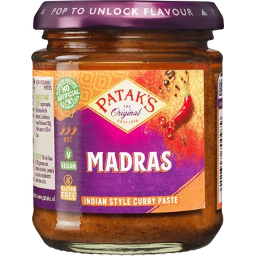 Patak's Original Madras Indiase Kruidenpasta 165g