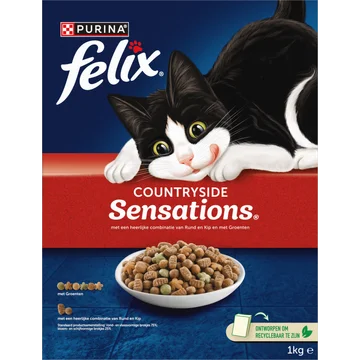 Felix Dubbel Zo Lekker met Kip, Rund en Rode Biet Kattenvoer 800g