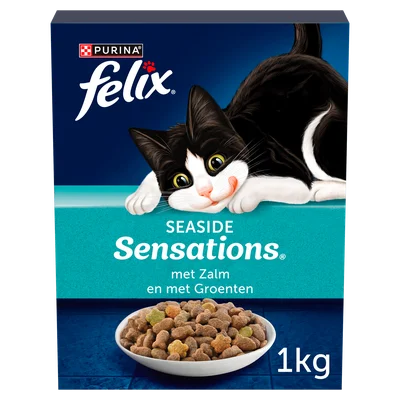 Felix Sensations Seaside kattenvoer zalm Doos 1 kg