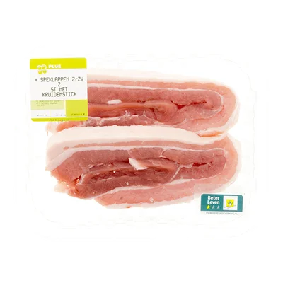 PLUS Speklappen zonder zwoerd 2 stuks