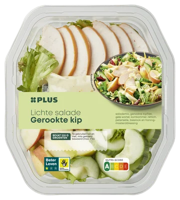 PLUS Lichte salade gerookte kip