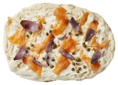 Uit de keuken van PLUS Pinsa gerookte zalm