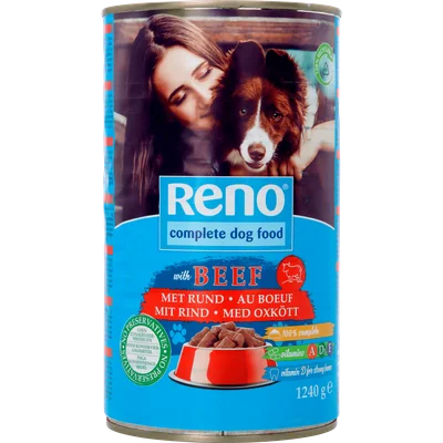 Reno Hondenvoer in blik rund brok/saus