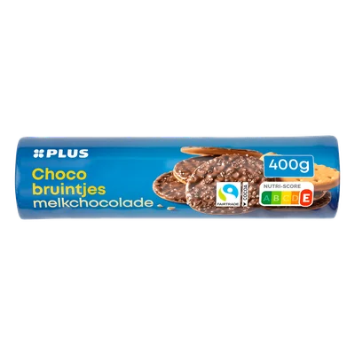 PLUS Chocobruintjes melk Fairtrade