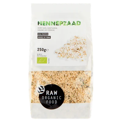 Raw Organic Food Hennepzaad biologisch