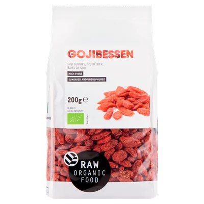 Raw Organic Food Gojibessen biologisch