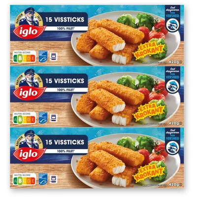 Iglo Vissticks 3-pack 420gr