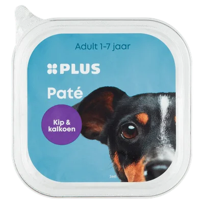 PLUS Honden paté Kip & kalkoen