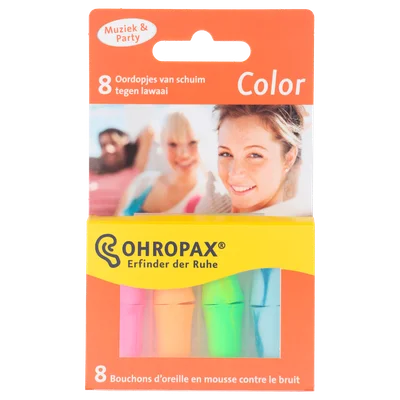 Ohropax Geluidsdemper Color 8 stuks