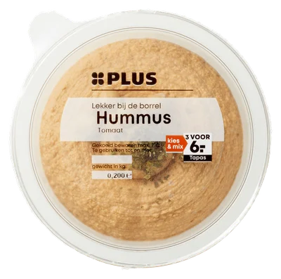 PLUS Hummus tomaat