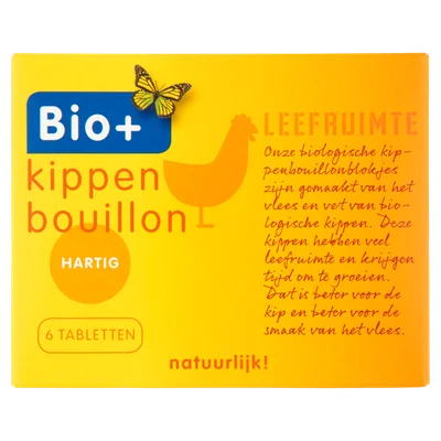 BIO+ Bouillon kip 6 blokjes