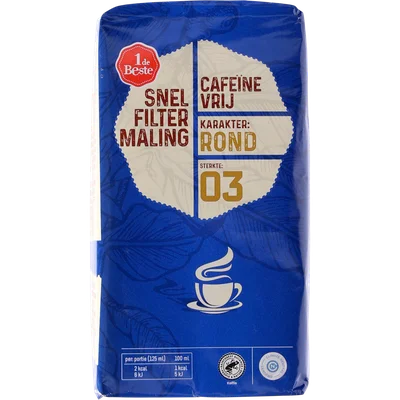 1 de Beste Filterkoffie caffeinevrij